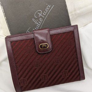Emilio Pucci NWOT Leather & Cloth wallet - MINT